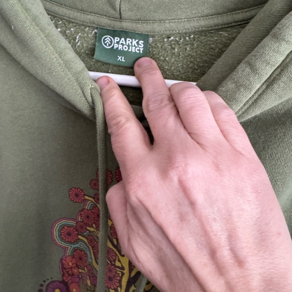 Parks Project Joshua Tree Bloom Hoodie XL Gorpcore Nature Graphic green - Picture 4 of 7
